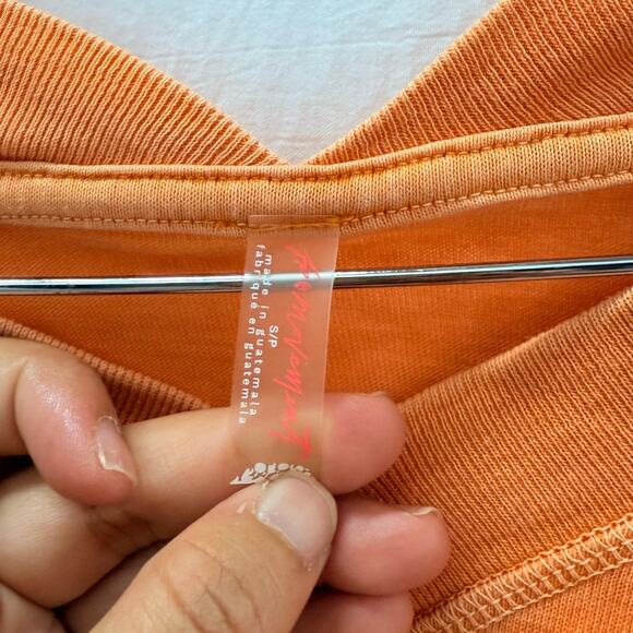 Free‎ People Movement All Star Layer Sweater Orange Grove Small Cozy Fall - Picture 4 of 4